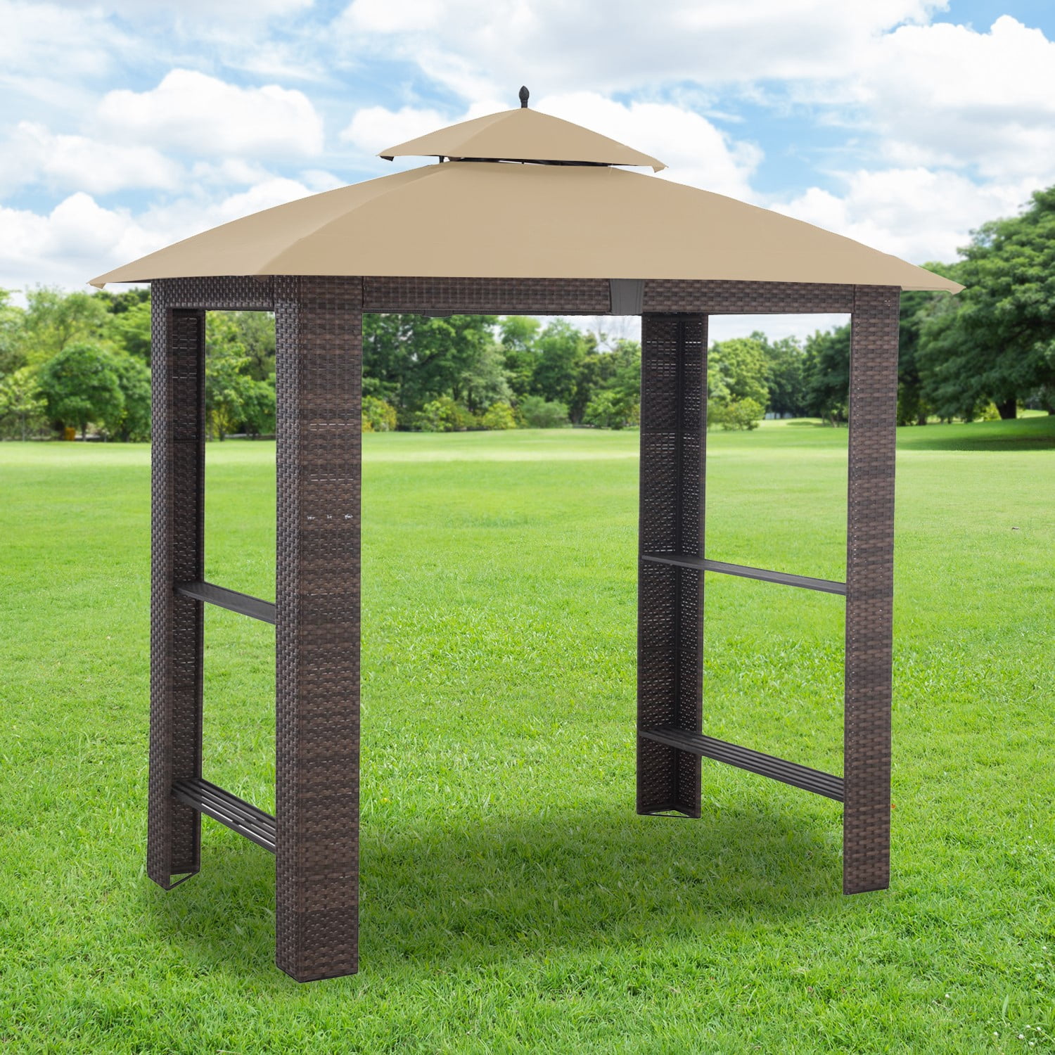 Garden Winds Replacement Canopy Top Cover for Sonoma Grill Gazebo - RipLock 350