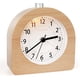 thumbnail image 1 of Despertador Funciona con pilas Función de repetición Despertador de viaje Madera Luminoso Despertador analógico Silencioso Sin tictac Reloj de aguja Alarma de sonido ascendente - Madera clara JFHHH pequeña, 1 of 5