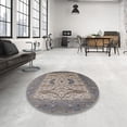 thumbnail image 3 of Ahgly Company Indoor Rectangle Mid-Century Modern Sandstone Brown Oriental Area Rugs, 4' x 6', 3 of 6