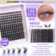 thumbnail image 3 of Kit de pestañas postizas YIDUO Lashes Clusters con pegamento, pinzas y quitaesmaltes, 3 of 9