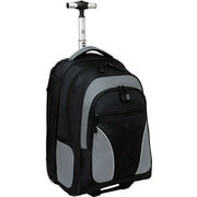 Rolling Backpack with Side Laptop Compartment, Grey