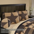 thumbnail image 4 of VHC Brands Teton Star Standard Sham 21x27 Country Patchwork Design, Navy and Tan, 4 of 5