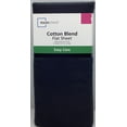thumbnail image 5 of Mainstays Easy Care Rich Black CVC Cotton Blend Flat Sheet, Twin/Twin XL, 5 of 5