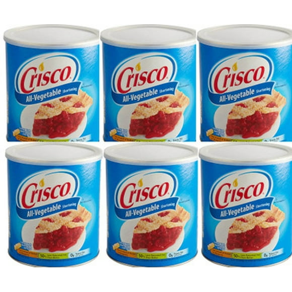 Crisco 48 oz. Régulière Tous les Légumes Shortening - 6/cas