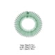 thumbnail image 3 of Seitruly Peine elástico circular completo, peines de cristal flexibles, soporte para diadema, accesorios para la cabeza, verde negruzco Cuidado del cabello Verde negruzco Seitruly CE012375-10, 3 of 6