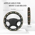 thumbnail image 2 of Yiaed Jungle Hat Bear Steering Wheel Cover,Universal 15 Inch Anti Slip Steering Wheel Protector Car Accessories Interior for Auto Truck SUV, 2 of 5