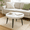 White, variant on Homy Casa Round Wood Coffee Table for Living Room, Mid Century Accent Table for Tea Time, White