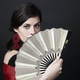 thumbnail image 4 of Holographic Folding Clap Fan for Line Dancing | Foldable Kung Fu Martial Arts Dance Fan | Colorful Lightweight Durable | Party Dance Performance Gift | 1 Pack, 4 of 6