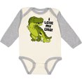 thumbnail image 3 of Inktastic I Love my Dad with Baby and Daddy Tyranasaurus Rex Boys or Girls Long Sleeve Baby Bodysuit, 3 of 5