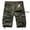 Army Green, variant on MSJUHEG Mens Shorts Men'S Shorts Male Plaid Camouflage Multi Pocket Zipper Buckle Cargo Pants Outdoor Shorts Tooling Shorts Shorts Men Army Green L