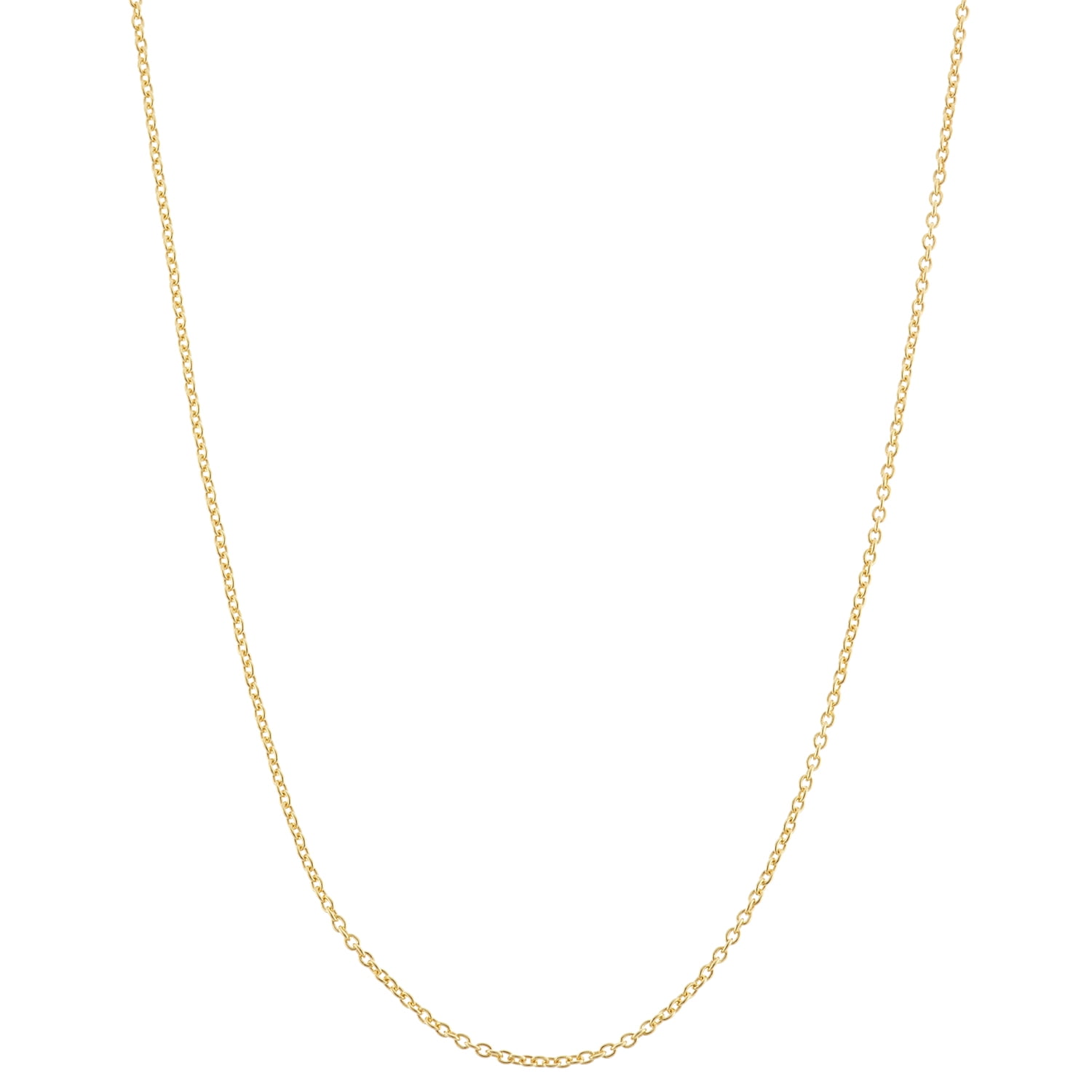 14k gold plated silver adjustable cable chain