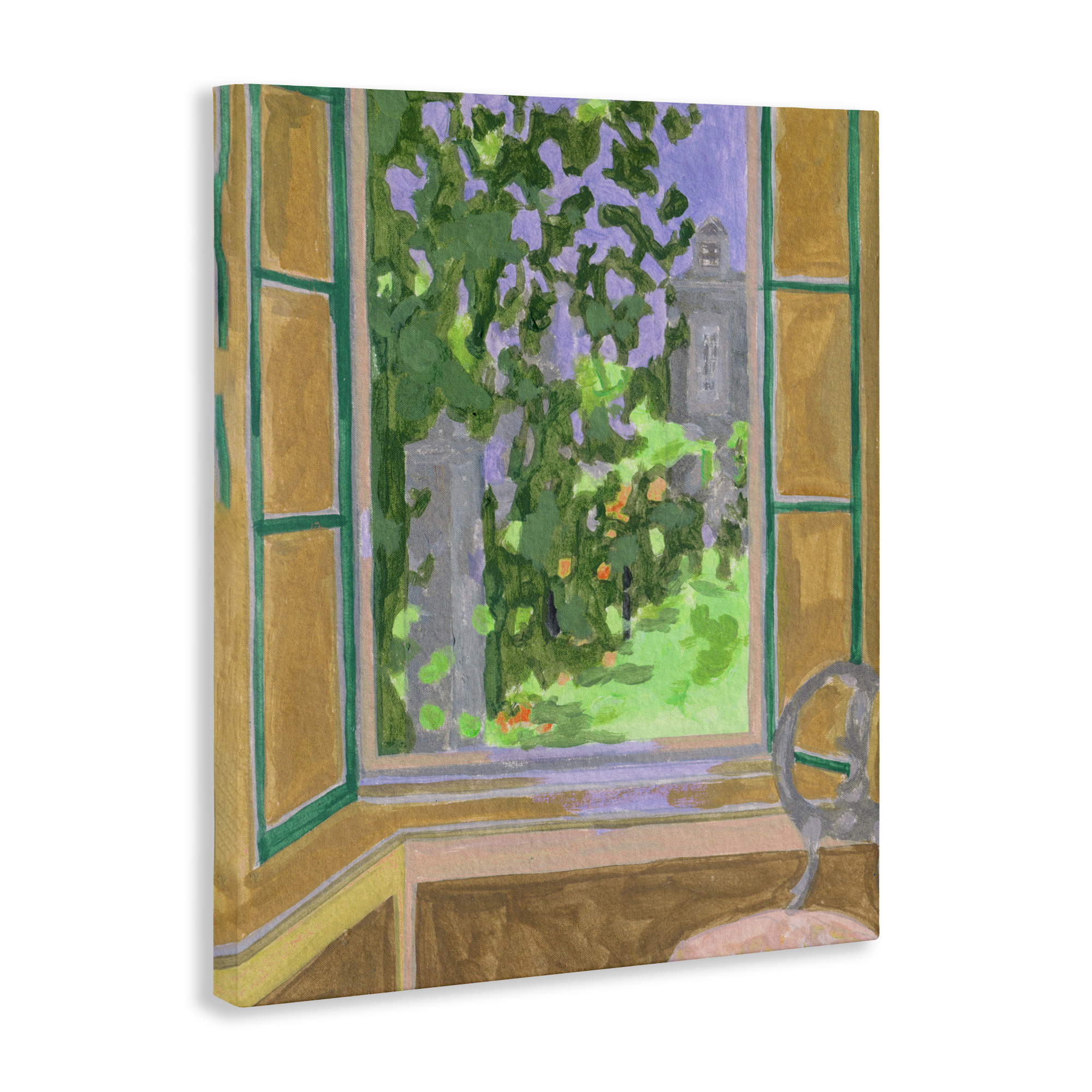 Seat For Spring Expression Canvas Wall Art, design by Melissa Wang