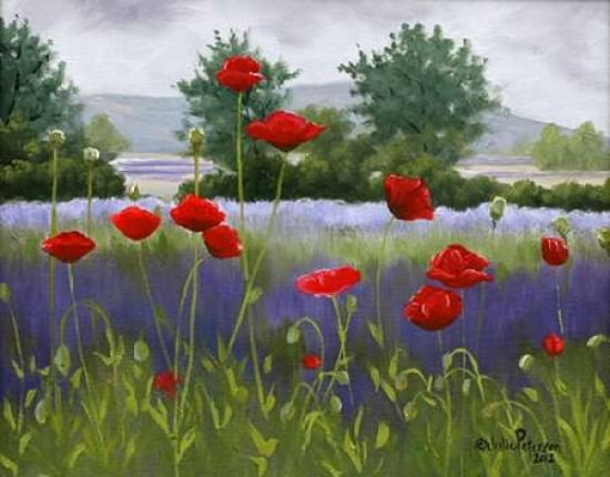 Poppies And Lavende