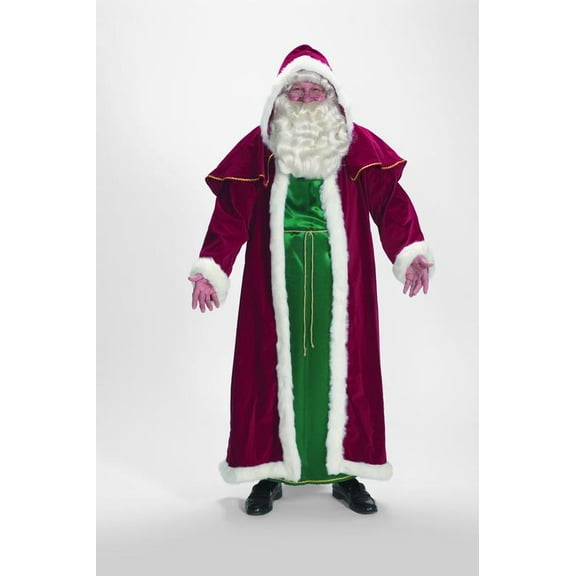 The Costume Center 2-Piece Victorian Santa Christmas Suit - Adult Size-One Size Fits Most