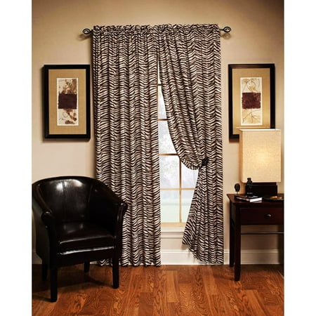 Zebra Print Curtain Panel 54 X84 Walmart Com