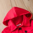 thumbnail image 4 of Lindreshi Winter Coats for Toddler Girls and Boys Toddler Kids Baby Girl Long Sleeve Solid Ruched Hooded Windproof Coat Outwear, 4 of 9