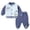 Blue, variant on Futezty Toddler Boys Girls Clothes Fall Winter Outfit Sets, Set For Kids Long Sleeve Crew Neck Cute Stretch 6M 12M 18M 2T 3T 2 Pcs Sweatshirt Tops and Pants