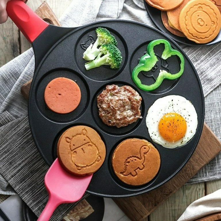 Waffle Maker for Kids, Pancake Pan Nonstick Egg Multiple Pancake Maker  Frying Pan Pancake Griddle Mini Pancakes Maker Silver Dollar Pancake Pan