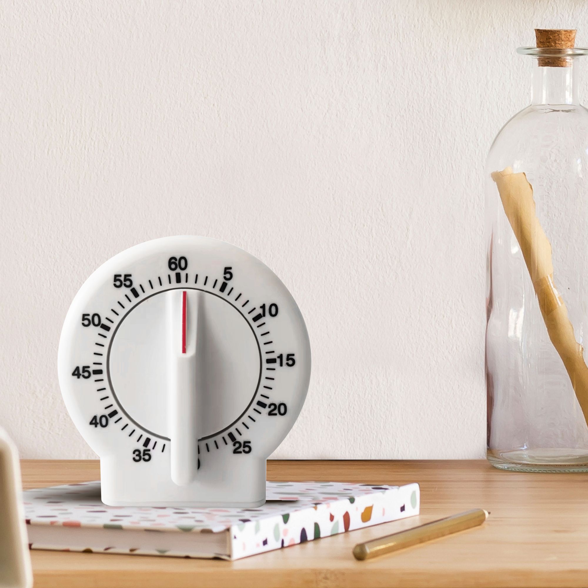 White Countdown Timer