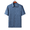 Blue, variant on AZoiNM Men's Short Sleeve Dress Shirt, 60% Cotton 40% Linen Vertical Stripe Loose Fit Button Down Business Casual Summer Breathable Tops