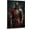 Frame-style, variant on Medieval Armored Knight Canvas Wall Art Painting Epic Fantasy Warrior Picture Dark Helmet Red Cape Sword Artwork for Living Room Bedroom Home Office Decor Inspirational