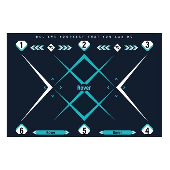 Durable Football Training Floor Mat: Non-Slip Rubber Pads Provide Ideal Surface for Ball Control Exercises with Added Support and Noise Reduction.