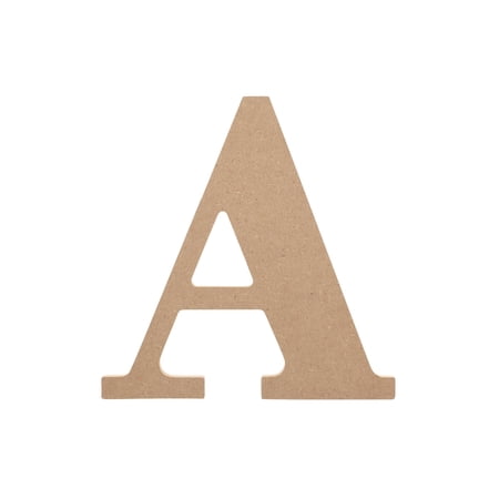 Essentials By Leisure Arts Wood Letter 'A', 8" – Wooden Alphabet Letters For Home Décor, Diy Craft Letters, And Personalized Projects – Unfinished Wooden Letters For Crafting