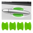 thumbnail image 1 of 4PCS Car Door Handle Sticker, Carbon Fiber Anti-Scratches Car Door Cup Protector, Non-Marking Auto Door Handle Protective Film, Universal for Most Car Handles,Green, 1 of 7