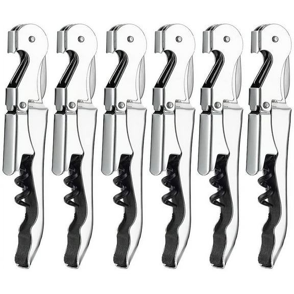 6 Pack Corkscrew Wine Opener With Foil Cutter By