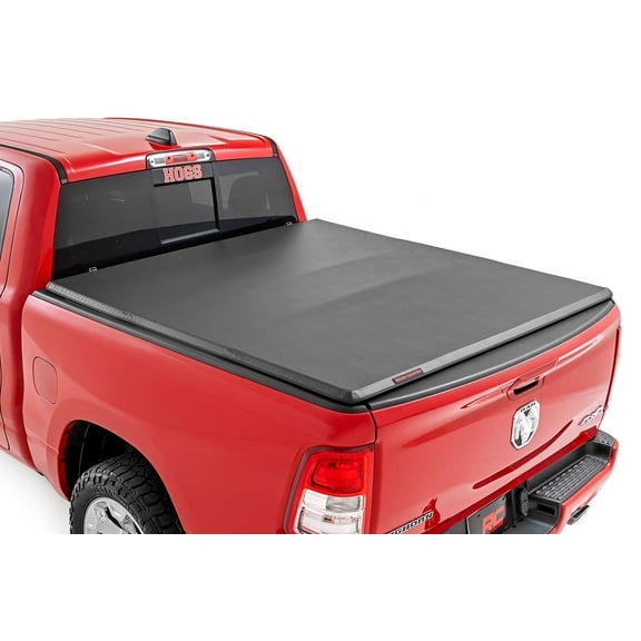 Rough Country Soft Tri-Fold Bed Cover for 19-26 Ram 1500 | 6'4 Bed - 41309650A