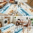 thumbnail image 6 of 3x5 Area Rugs, Summer Coastal Beach Non-Skid Rubber Backing Large Rectangle Rugs - Living Room Bedroom Home Office, Ocean Wave Starfish Shell Indoor Floor Mat Carpets Washable Rug, 6 of 9