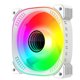 thumbnail image 1 of 4 uds. Caja de ventilador direccionable RGB 6PIN 5V ARGB ventiladores 12cm para escritorio (inverso) PC blanca, 1 of 8