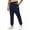 Navy, variant on Diufon Jogger Sweatpants for Men with Pockets Casual Elastic Drawstring Workout Pants Straight Leg Cropped Pant