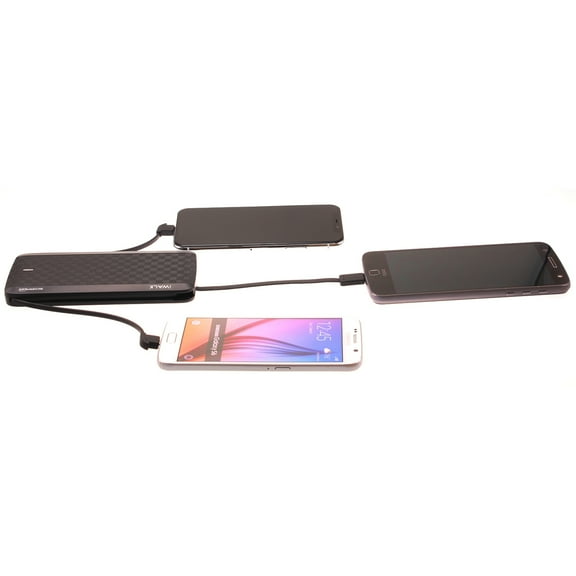 For Google Pixel 7a - 8000mAh Power Bank, Charger Backup Battery Portable Built-in Cables All-in-One Slim External D3Q