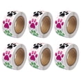 thumbnail image 1 of Miangastore Adhesive Paw Decal Raflacoat Self-Adhesive Sticker 6 Rolls 1x1in, 1 of 9