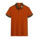 thumbnail image 3 of Mens Casual Manga Corta Botón Abajo Camisas de Color Sólido Botón Turndown Cuello Blusa Camisa, Poliéster, 3 of 5