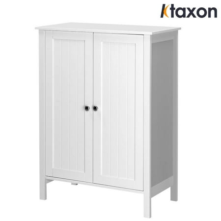 Ktaxon Wooden Bathroom Floor Cabinet  Freestanding Storage Cabinet  Multifunction Shoe Storage Cabinet  Kitchen Sideboard Buffet Cupboard for Enytryway Living Room Bedroom  White Finish