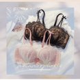 thumbnail image 4 of Moda Sexy Encaje Bordado Mujeres Sujetador Ajustable 3/4 Taza Confort Suave Mujer Bralette Push Up Inalámbrico Ropa Interior Señoras, 4 of 5