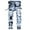 Z-Light Blue#mens skinny jeans, variant on DDAPJ pyju Jeans for Men Fashion Ripped Frayed Slim Fit Jeans Straight Leg Skinny Distressed Destroyed Jeans Cool Street Denim Pants