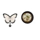 thumbnail image 1 of Reloj Decorativo Acrílico Con Relieve De Mariposa Y Marco De Resina Ornamentado Para Oficina, Comedor, Habitación Infantil, Dormitorio, Decoración Retro Del Hogar., 1 of 8