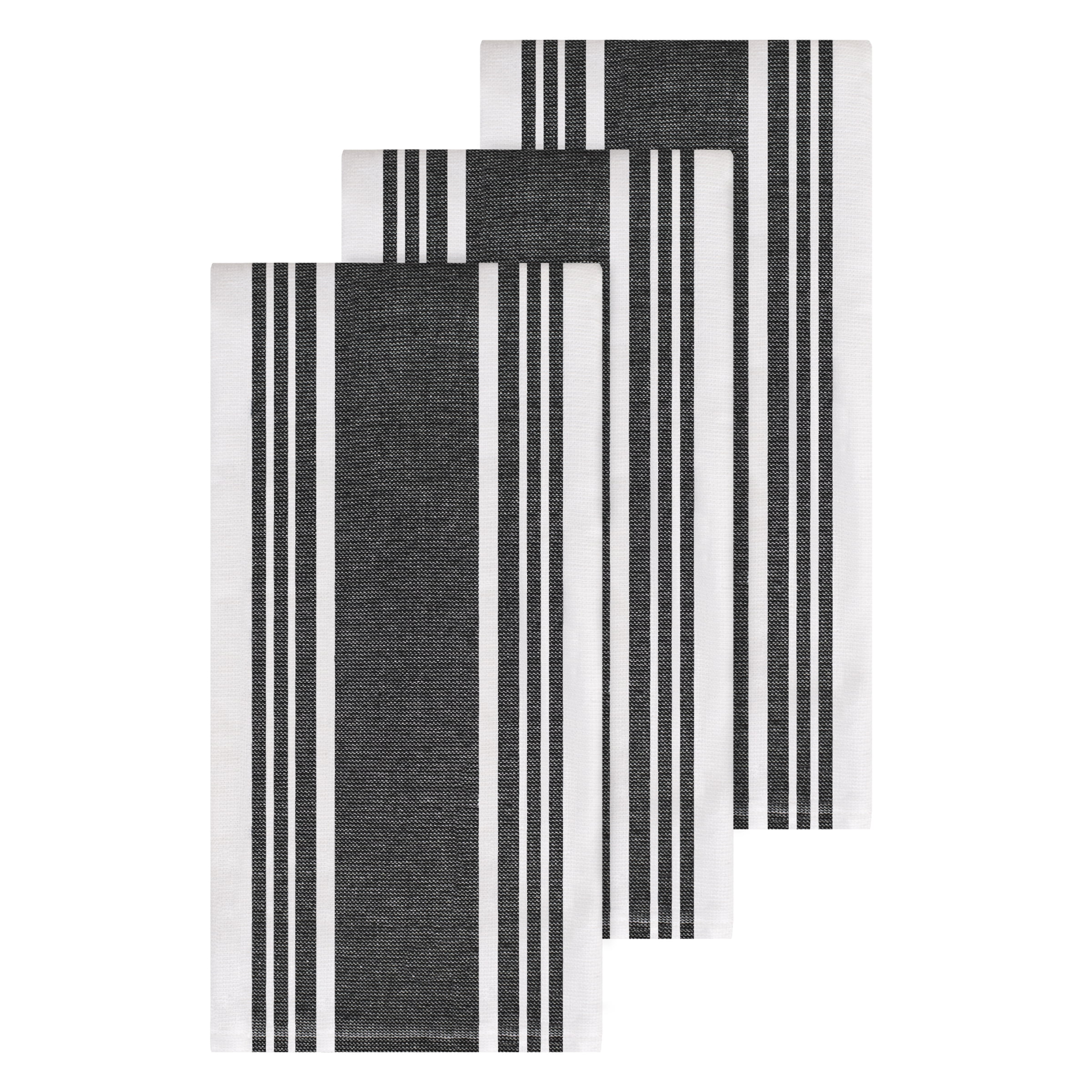 All-Clad Dual-Purpose Cotton Kitchen Towels, 3-Pack, Black