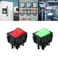 thumbnail image 2 of Car Rocker Toggle Switches 30A 250VAC LED Lighted Rocker Switches 6 Pin, 2 of 8