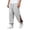 Grey, variant on Mens Tear Away Pants Loose Fit Post Knee Replacement Surgery Pants Breakaway Sweatpants Side Snap with Pockets