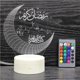 thumbnail image 5 of Luces Led De Noche Acrílicas 3D Para El Hogar, Luces De Escritorio, Luna, Estrellas, Control Remoto, Lámpara Colorida, Decoración De Fiesta, Regalos De Ramadán Musulmán Advancent HA017669-00, 5 of 7
