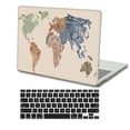 thumbnail image 1 of KSK KAISHEK Compatible with MacBook Pro 14" Case 2023 - 2021 Release Model A2779 M2/A2442 M1, Plastic Hard Case + Black Keyboard Cover, Geography 117, 1 of 5