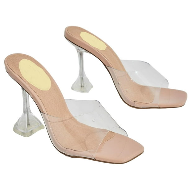 lemonade square toe heels
