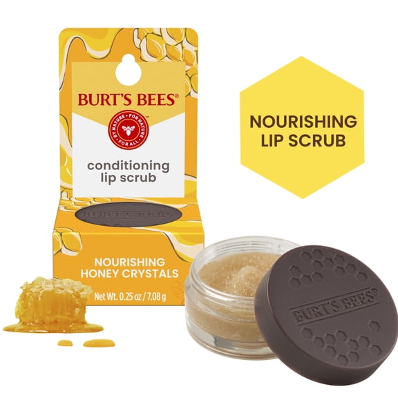 Burts Bees Conditioning Lip Scrub, Nourishing Honey, 0.25 oz.