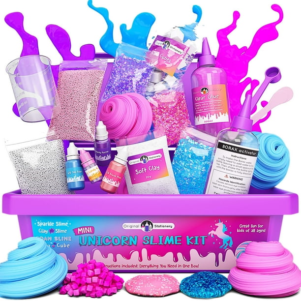 Original Stationery Mini Unicorn Slime Kit for Girls - Kids Can Make ...