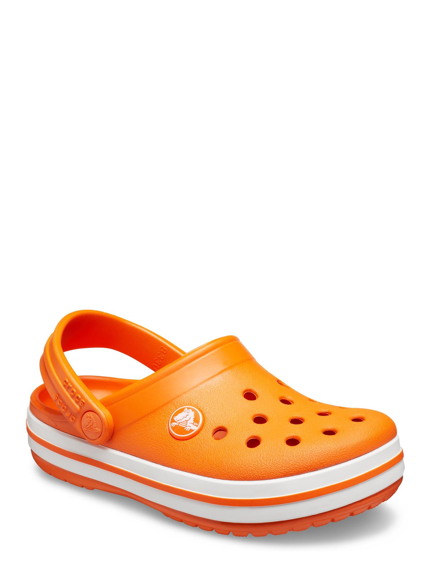 orange kids crocs
