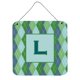thumbnail image 1 of "Treasures Letter L Initial with Monogram-Blue Argyle Wall or Door Hanging Prints, 6 x 6", multicolor Caroline's Treasures CJ1020-LDS66, 1 of 1